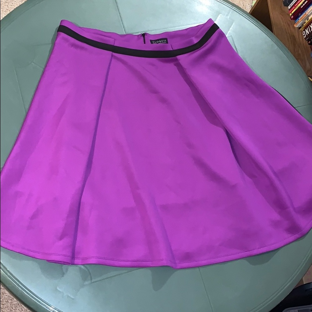 Unique size 24 Purple and black skirt